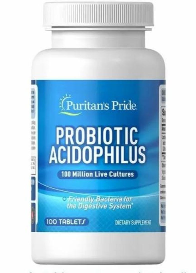 Puritan's Pride Probiotic Acidophilus Complex 100 Caps Puritans Pride (272488570)