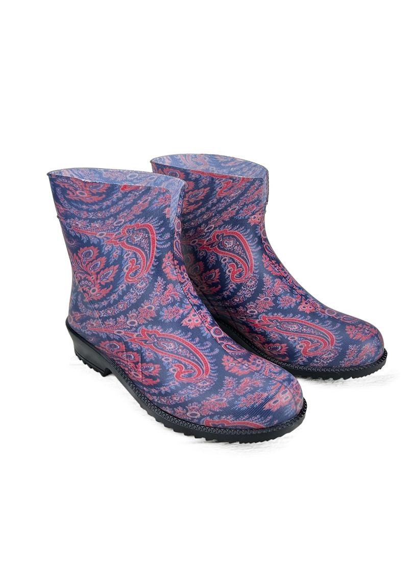 Жіночі силіконові чоботи (ботикі) синьо-рожеві 963 Litma (257470018)