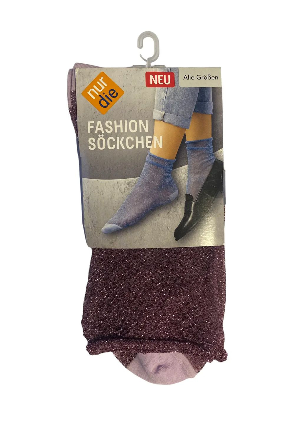 Жіночі шкарпетки Fashion One Size Рожевий/Люрекс () Nur Die 615874 (277973366)