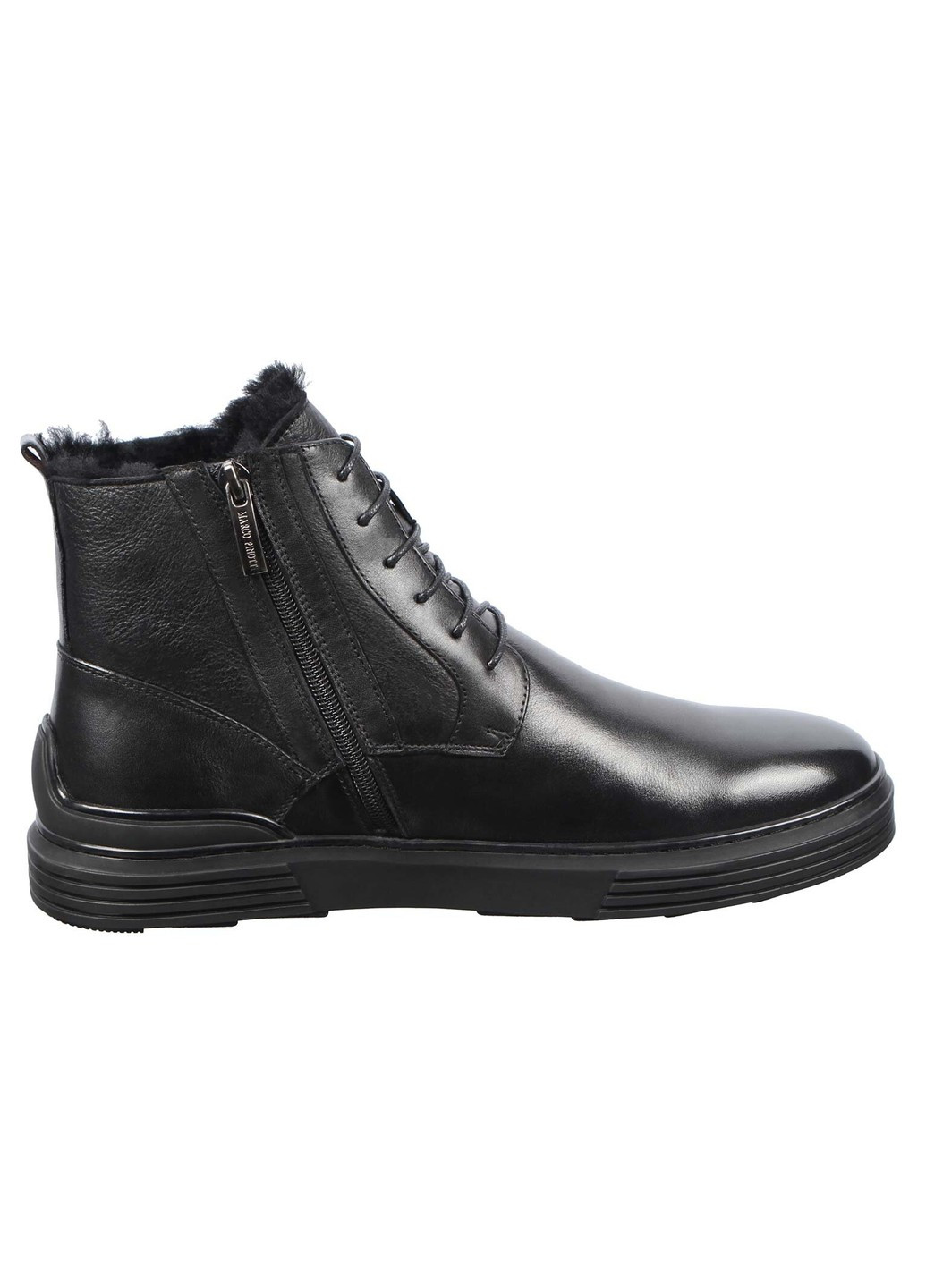 Черные зимние мужские ботинки 195592 Marco Pinotti