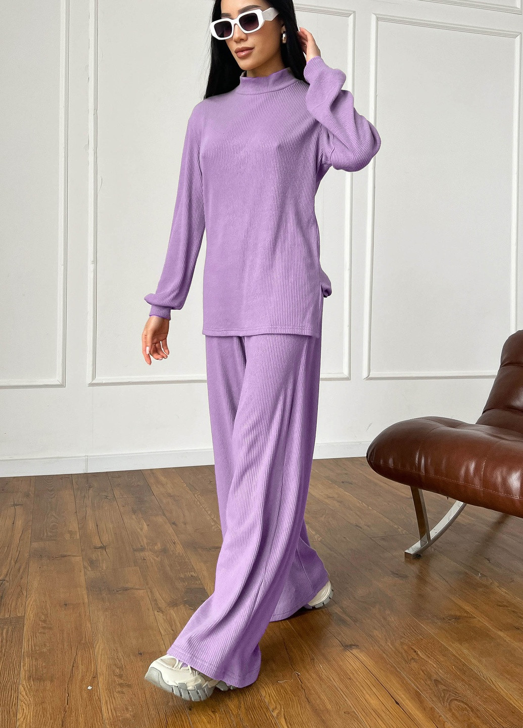 Модель крою oversize з тунікою та широкими брюками Jadone Fashion (257347747)