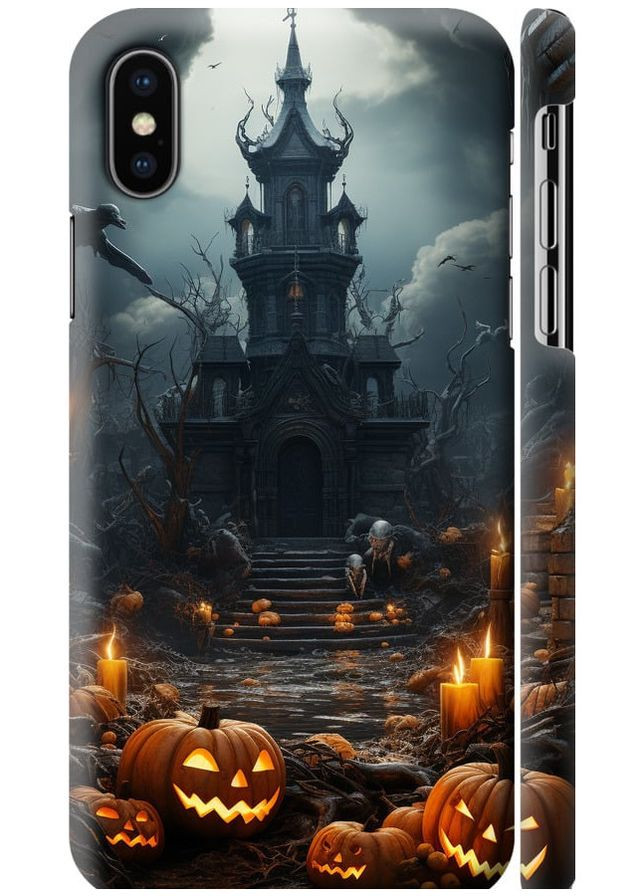 3D пластиковий матовий чохол 'Похмурий будинок' для Endorphone Apple iPhone XS (266806561)