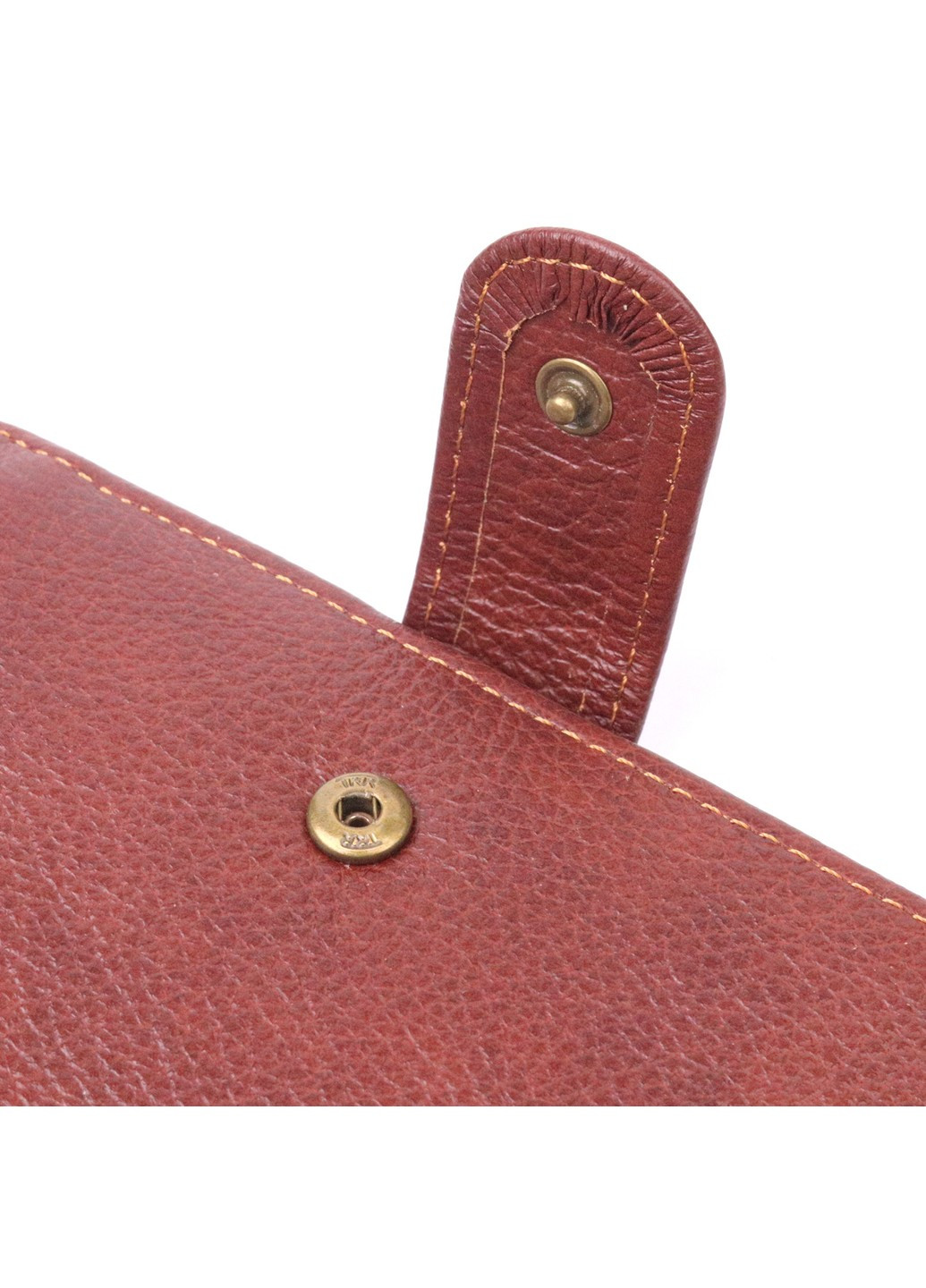 Вертикальное мужское портмоне из натуральной кожи 21399 Коричневый Vintage (258286280)