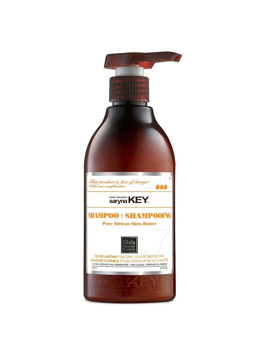 Восстанавливающий шампунь для окрашенных волос Color Lasting Pure African Shea Shampoo 300 мл Saryna Key (276777715)