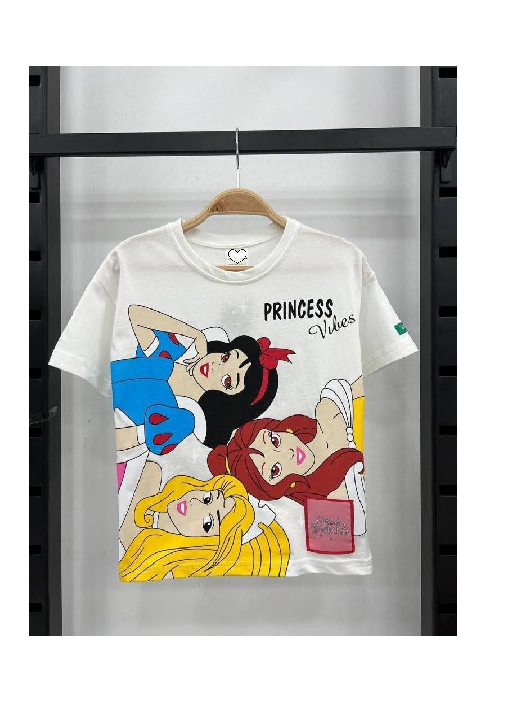 Біла літня футболка disney princess ue154212111 No Brand