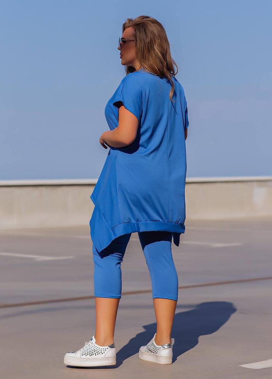 Жіночий костюм лосини та туніка колір джинс 431714 New Trend (258685834)