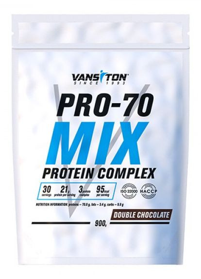Протеїн Про 70 900г Подвійний Шоколад Vansiton (269119165)