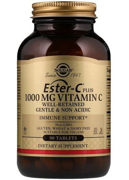 Ester-C Plus Vitamin C 1000 mg 90 Veg Tabs SOL-59196 Solgar (256721506)