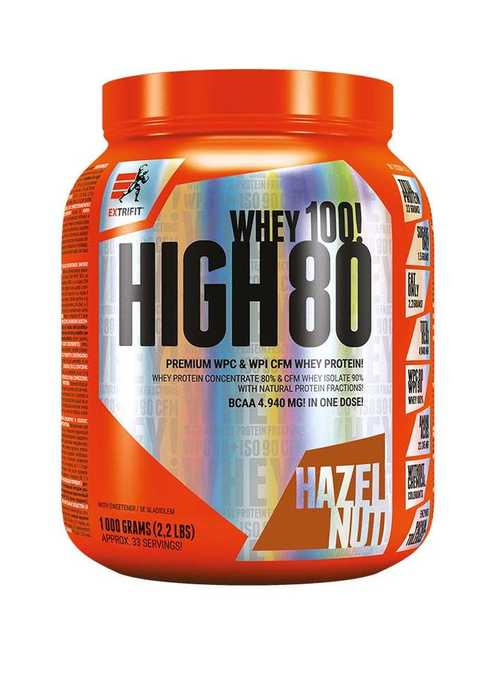 Протеин High Whey 80 1000 g (Haselnut) Extrifit (263684437)
