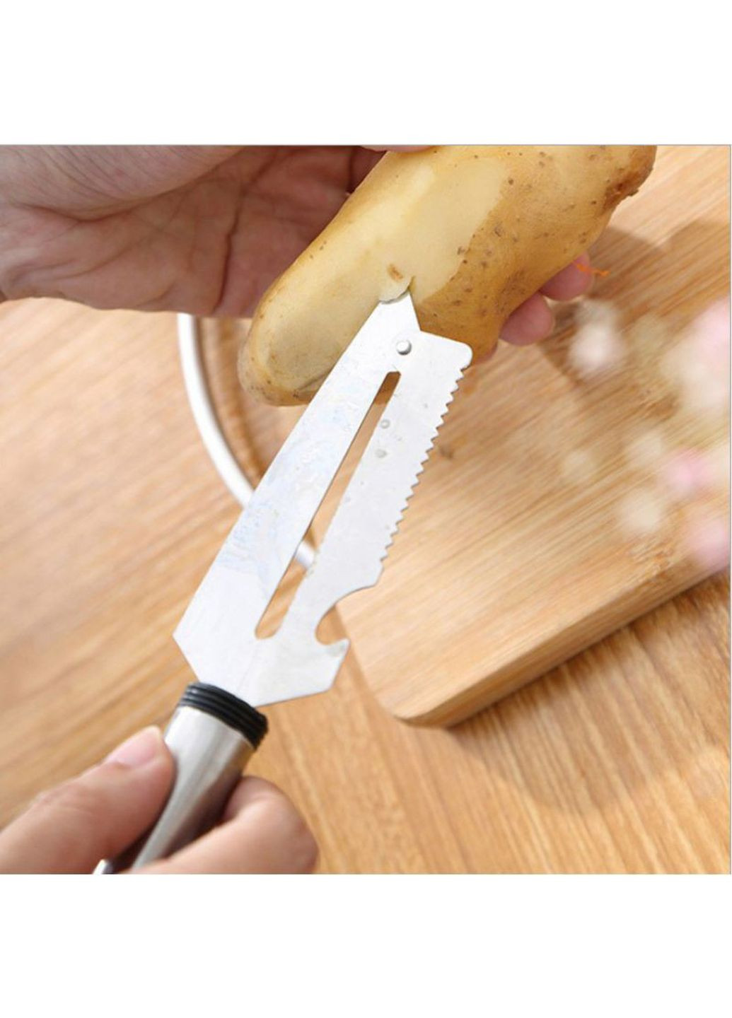 Багатофункціональна шинковка з нержавіючої сталі ніж «Рома» 21 см Kitchen Master (260330873)