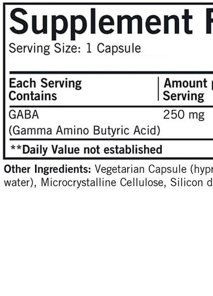 GABA 250 mg 60 Caps Swanson (258763319)