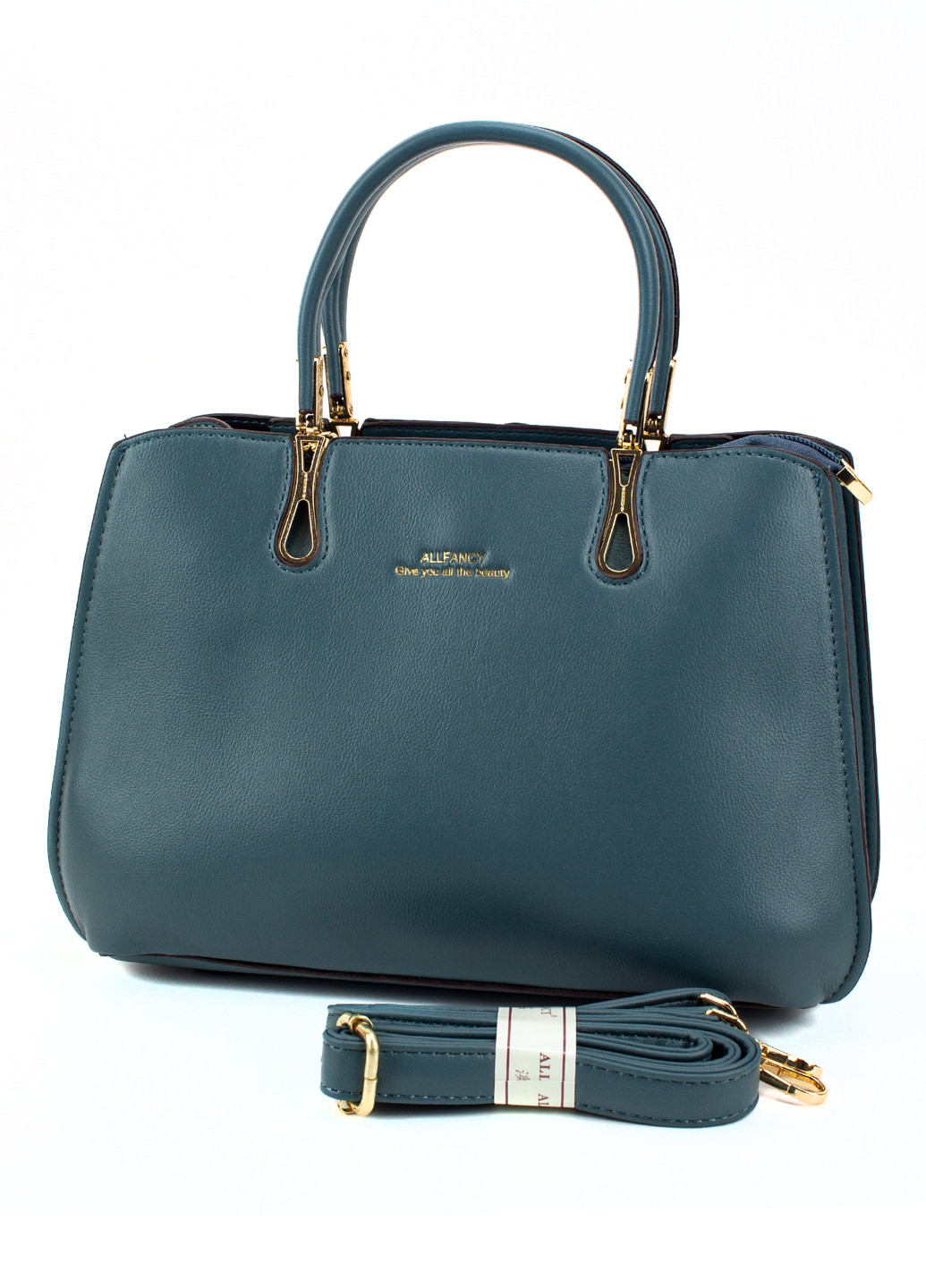 Жіноча шкіряна сумка, темно-блакитна Corze ab14064blu (267147043)