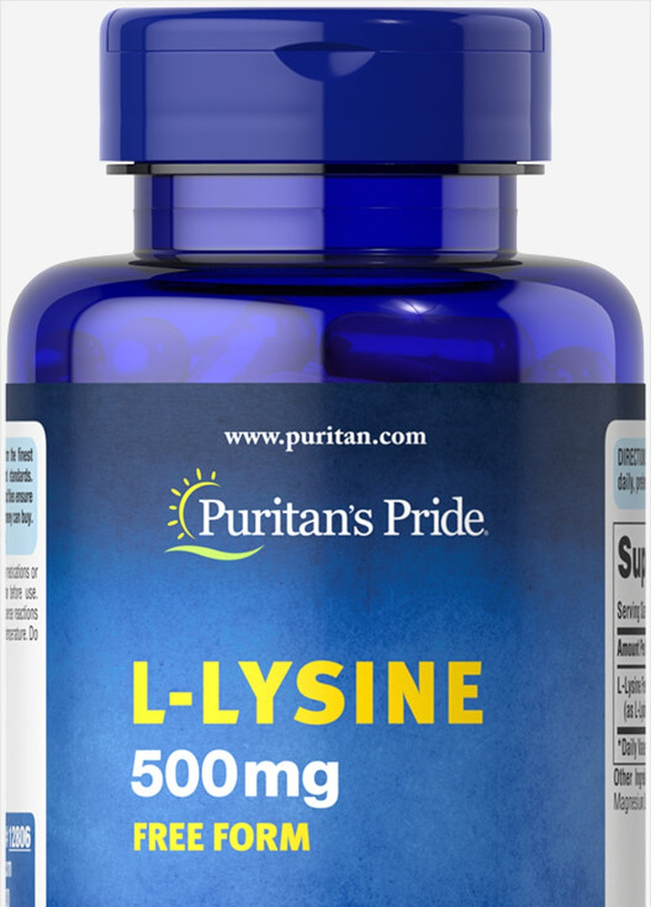 Puritan's Pride L-Lysine 500 mg 100 Caps Puritans Pride (256724648)