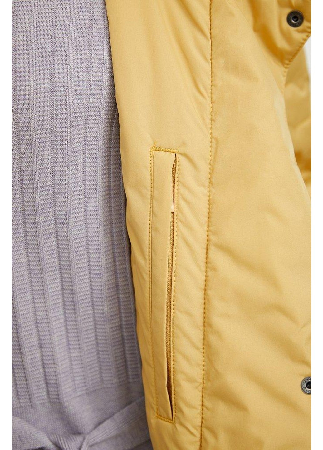 Желтая демисезонная пальто a20-32026-409 Finn Flare