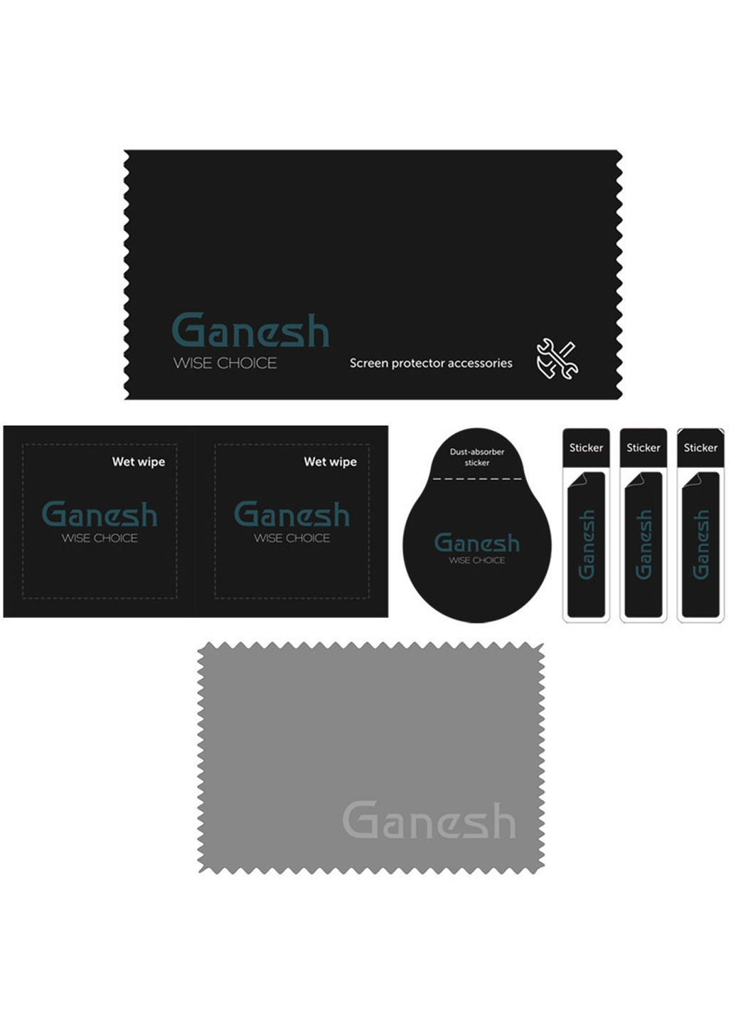 Захисне скло (Full Cover) для Apple iPhone 14 Pro Max (6.7") Ganesh (261334226)