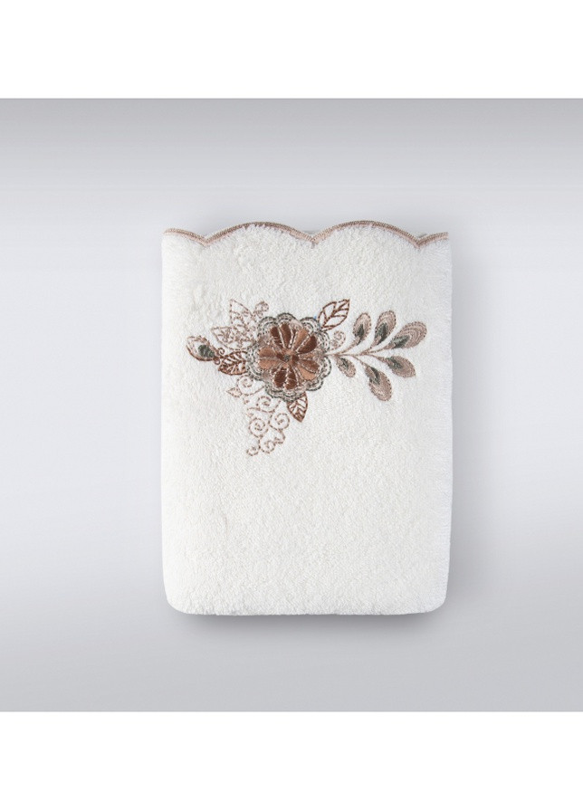 Irya полотенце - laural ekru молочный 70*140 орнамент молочный производство - Турция