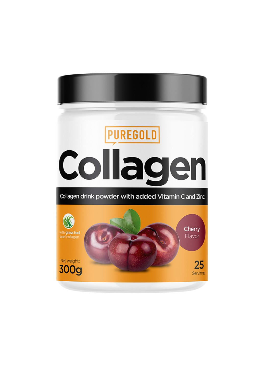 Бичачий Колаген з Вітаміном С та Цинком Collagen - 300г Pure Gold Protein (269713147)