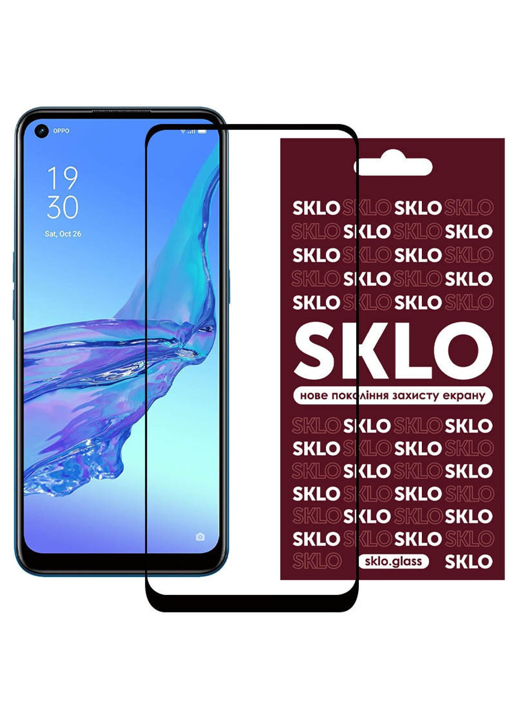 Защитное стекло 3D (full glue) для Oppo A76 4G SKLO (262295217)
