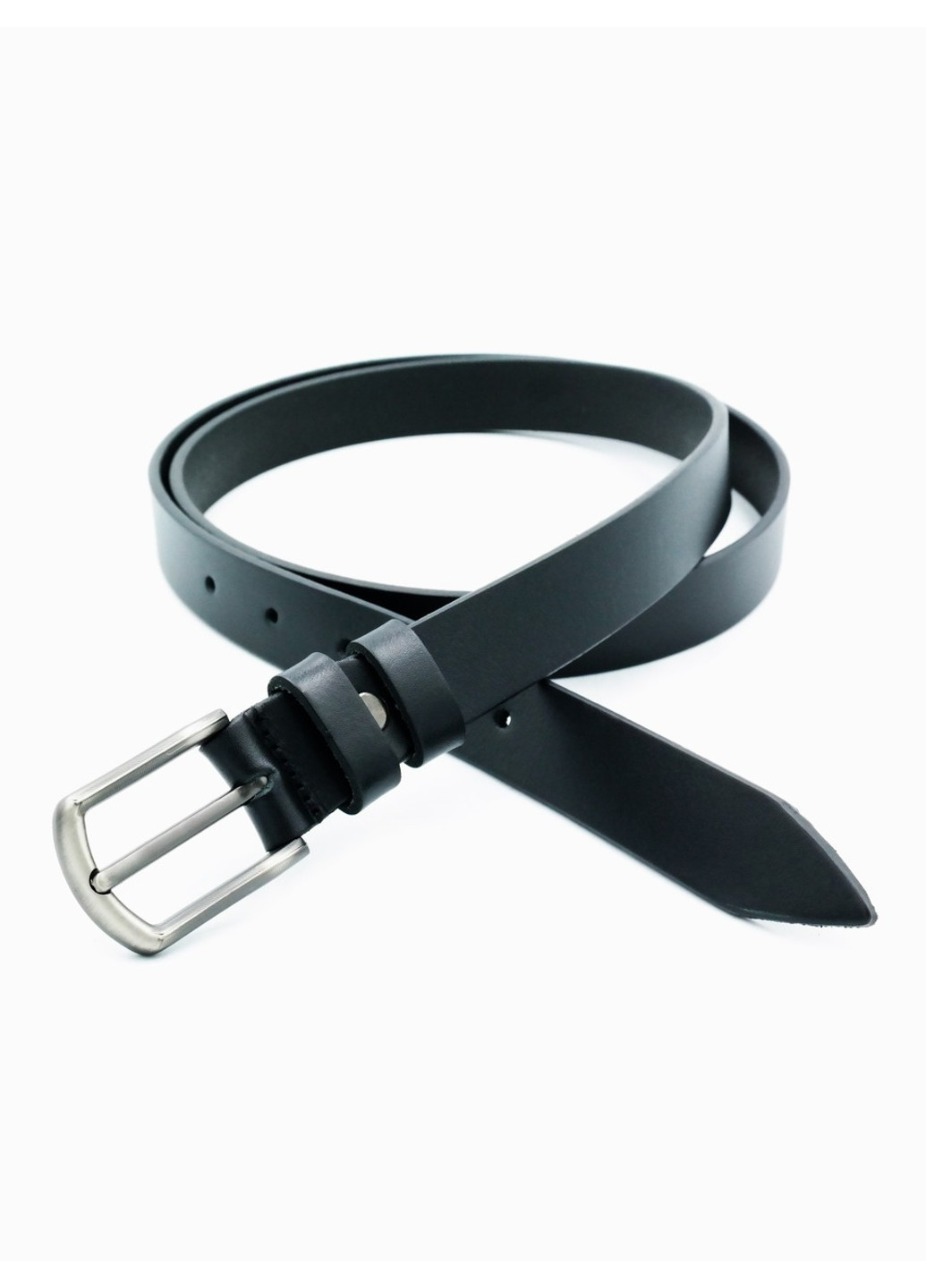 Женский кожаный ремень 2,3х105-125 см Черный ua-23cmk-002 115 см Weatro (267406596)