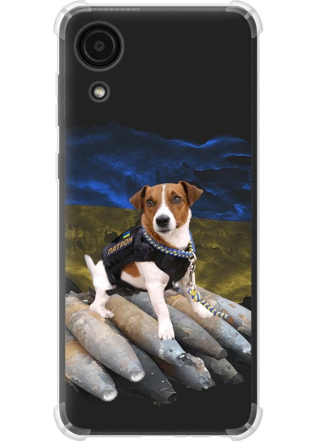 Силіконовий протиударний с посиленими кутами чохол 'Патрон ' для Endorphone Samsung Galaxy A03 Core A032F (258567679)