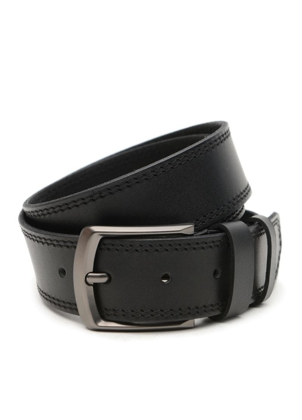 Широкий Мужской кожаный ремень 4,5 см V1115GX20-black Borsa Leather (266143427)