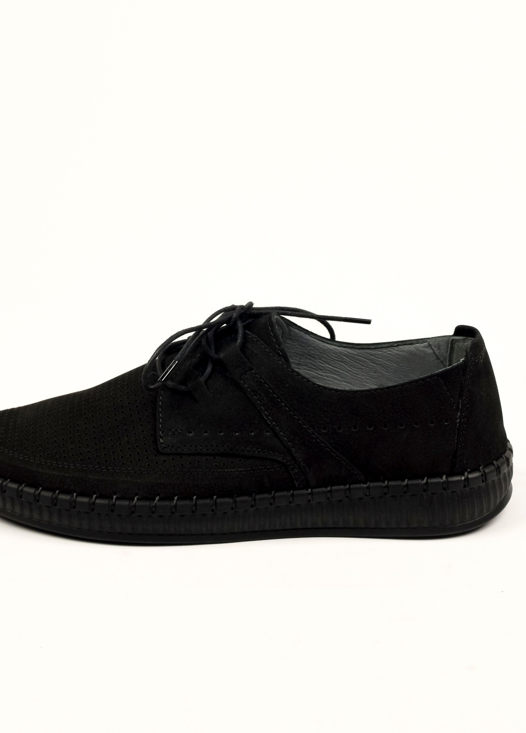 Мокасини чоловічі чорна нубук Pandew (259161755)