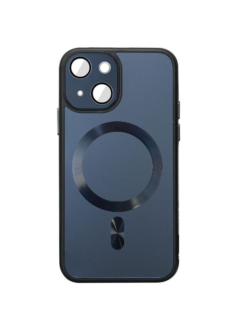 Силиконовый сапфировый чехол с защитой камеры на с MagSafe на Apple iPhone 15 Plus (6.7") Epik (270857484)