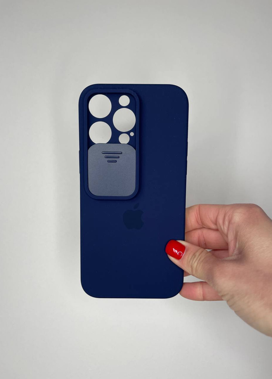 Чохол Silicone Hide Camera для iPhone 14 Pro Max Delft Blue No Brand (257455598)