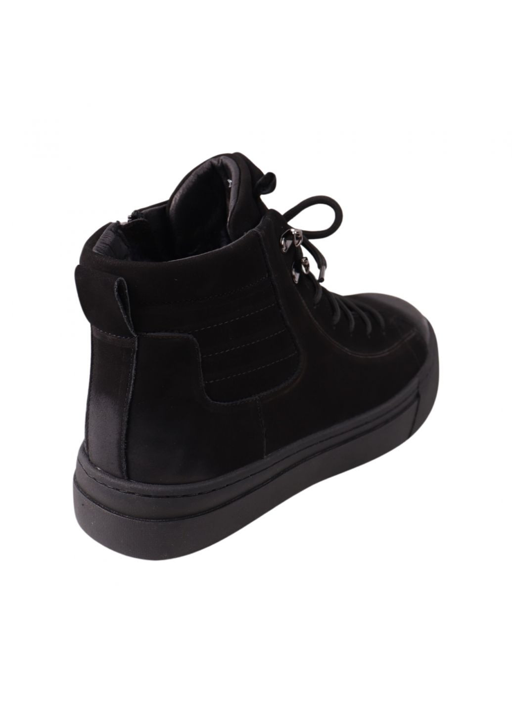 Черные ботинки мужские черные натуральный нубук Brooman