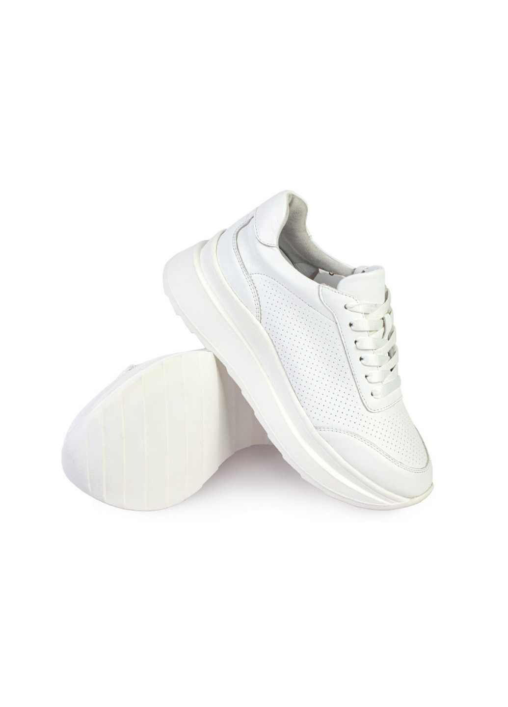 Белые демисезонные кроссовки женские бренда 8200373_(1) ModaMilano