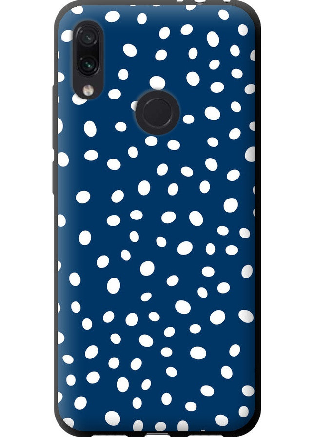 TPU чорний чохол 'Горошок v3' для Endorphone Xiaomi Redmi Note 7 (258084707)
