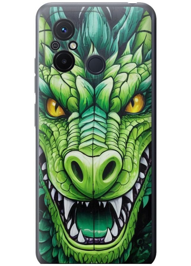 Силиконовый чехол 'Зелёный дракон' для Endorphone Xiaomi Redmi 12C (275461827)