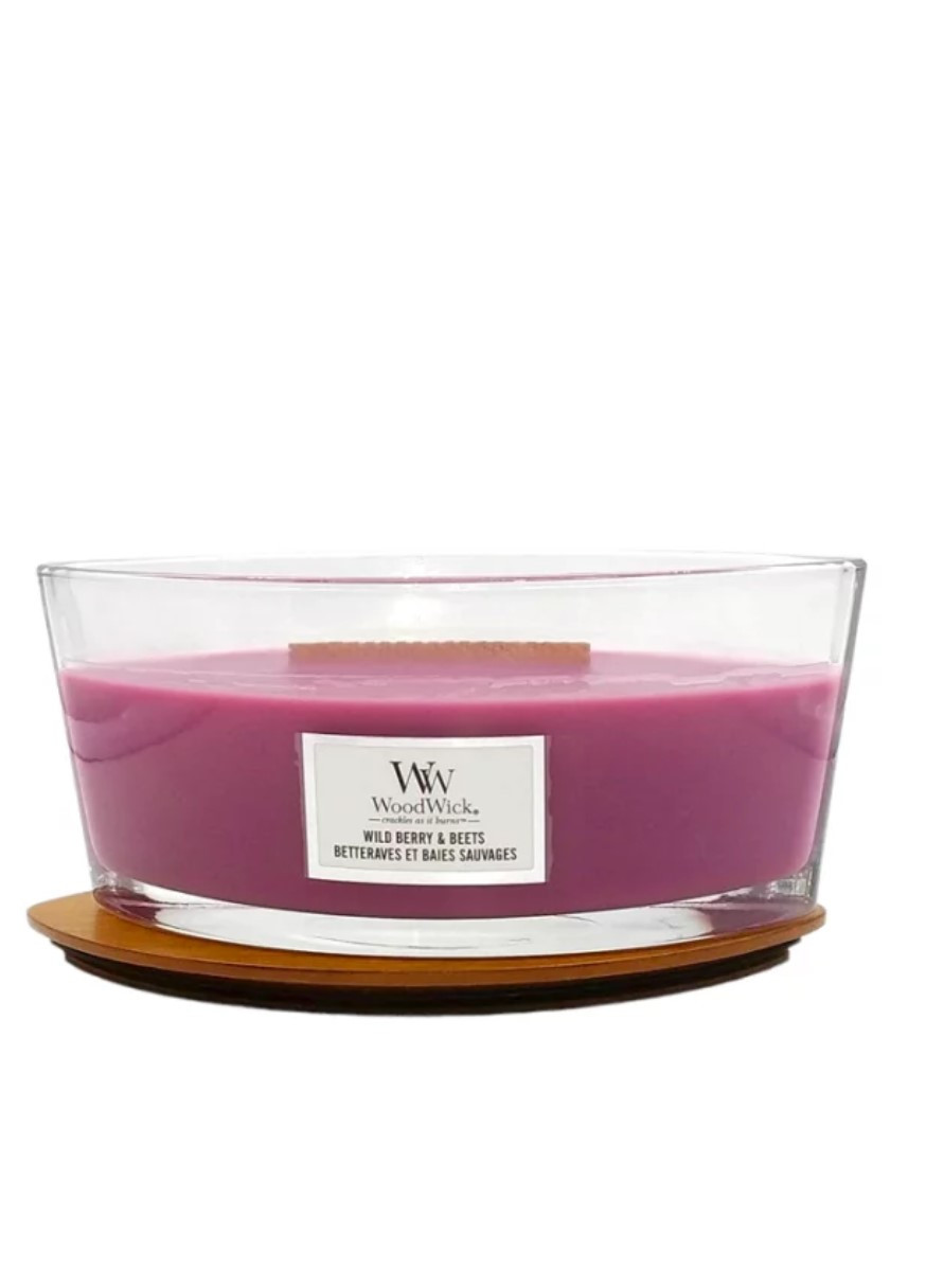 Ароматическая свеча с ароматом ягод, свеклы и апельсинов Ellipse Wild Berry & Beets WoodWick (268056159)