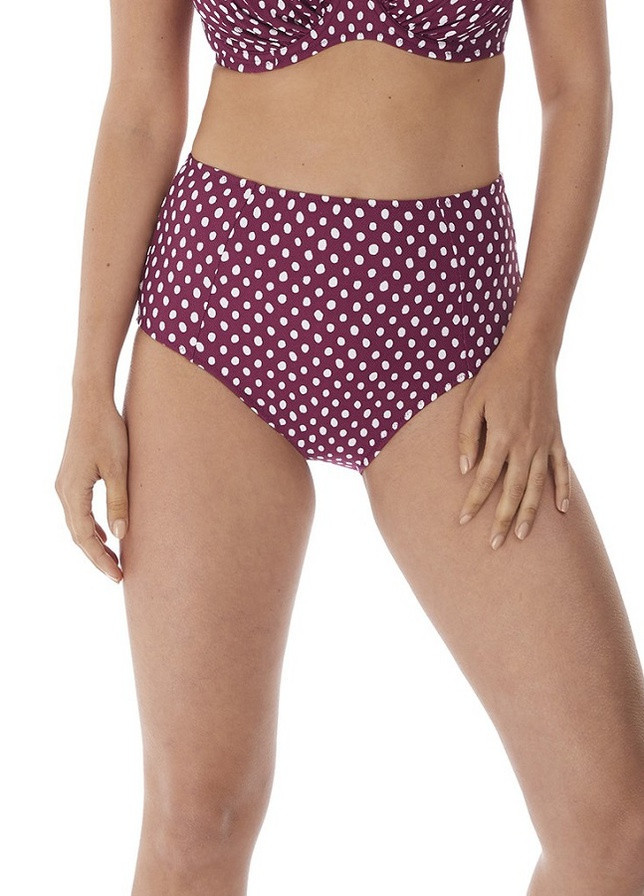 Бордовые плавки 6727 в горошек Fantasie