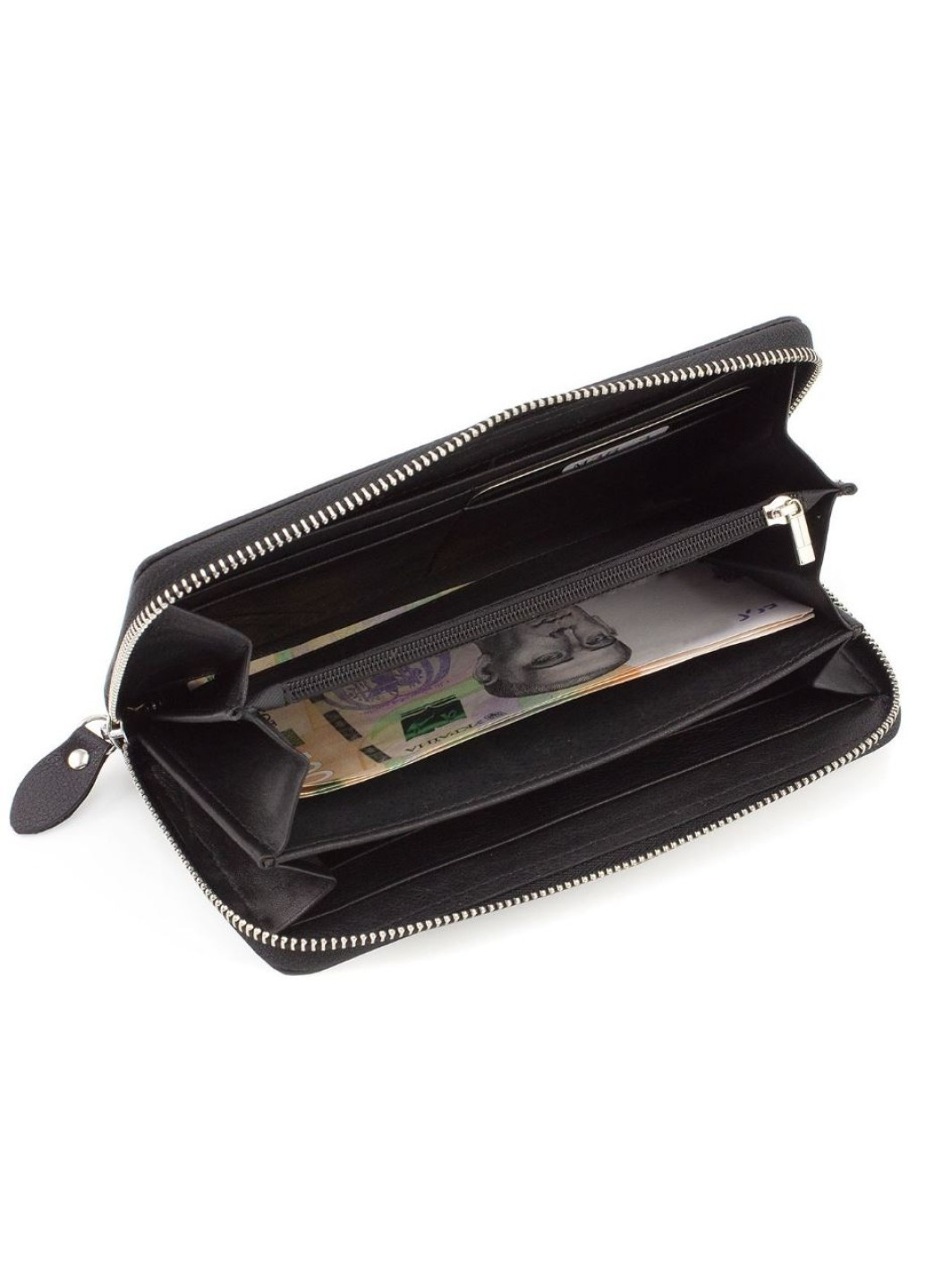 Шкіряний чоловічий гаманець-клатч на блискавці 19х9,5 M38-3 Small (21593) чорний Marco Coverna (259737002)