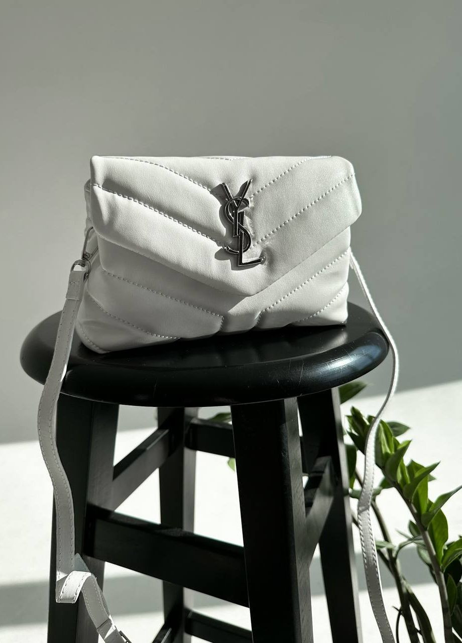 Сумка классическая с лого Yves Saint Laurent Pretty Bag White Vakko (260197739)