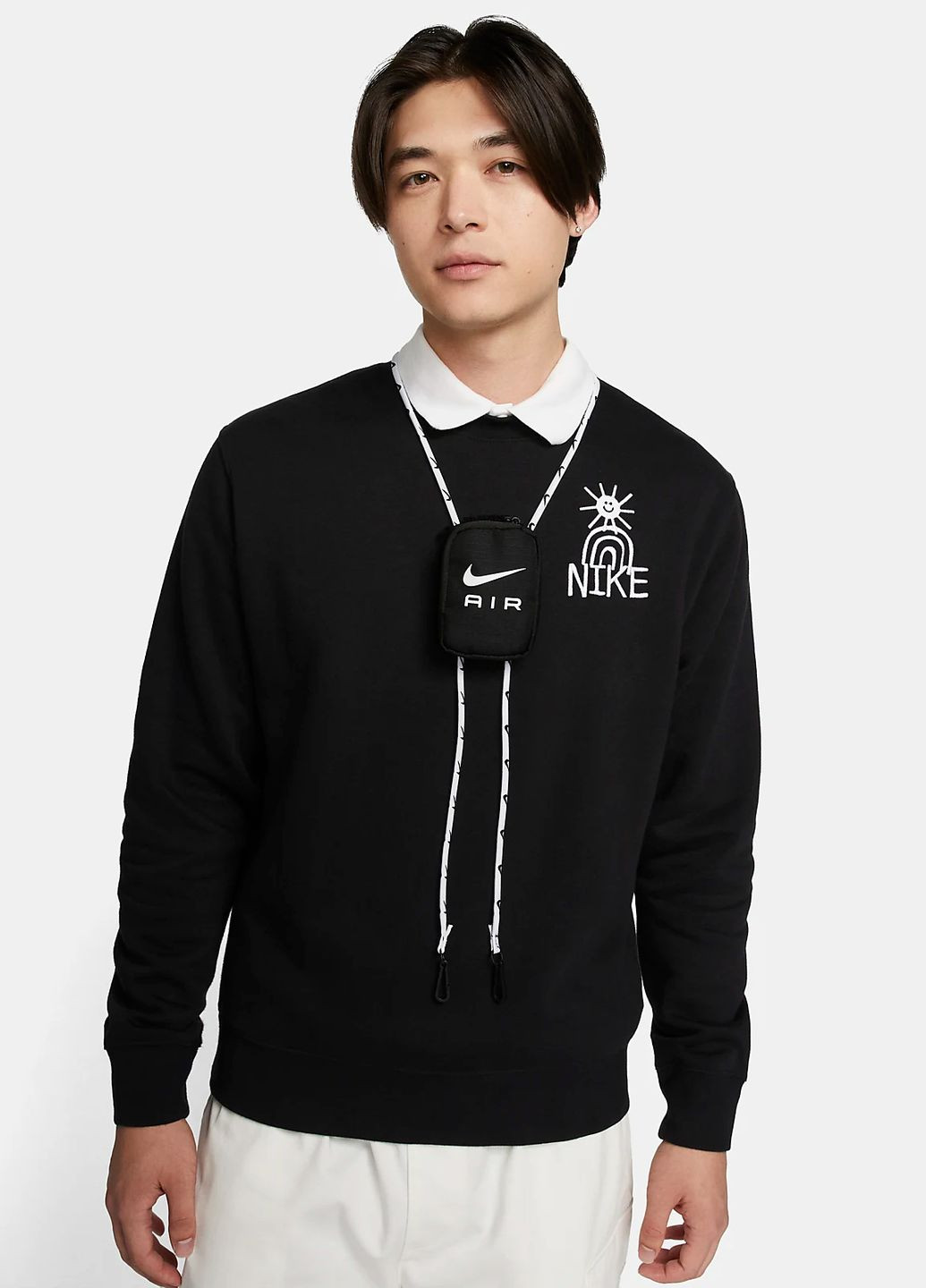 Маленькая сумка ключница Nike Air Lanyard small neck Pouch Black (270857174)