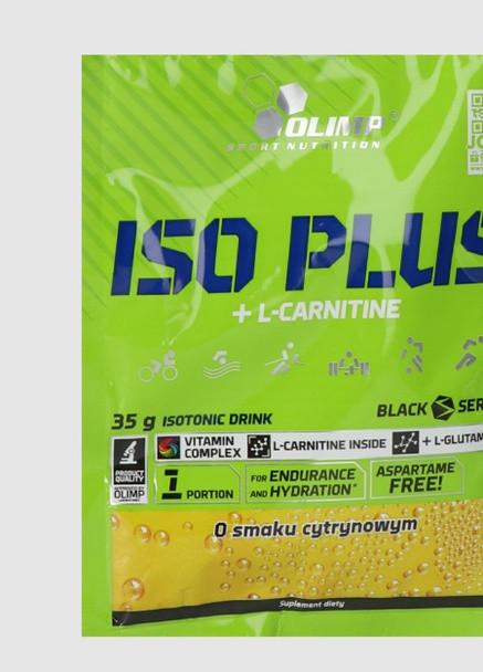 Olimp Nutrition Iso Plus+ L-Carnitine sachet 35 g Lemon Olimp Sport Nutrition (256719404)