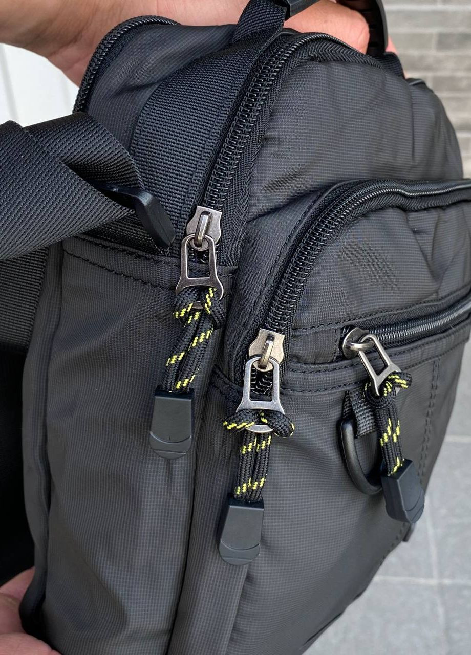 Черная мужская сумка через плечо барсетка много отделений Aoitan 2.0 JP (263943393)