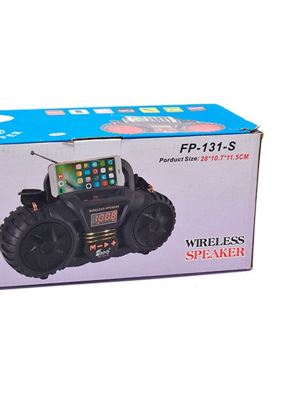 Портативное FM-радио EPE FP-131-S с USB/TF/MP3 Музыкальный плеер Аккумуляторный с солнечной панелью Черный с синим RMP28-324 Led (257135595)