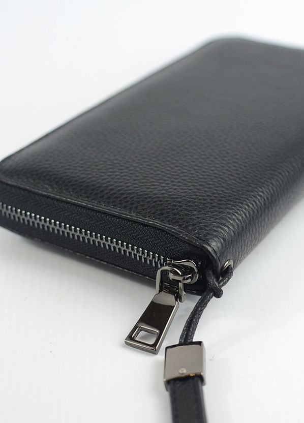 Классический мужской кожаный клатч кошелек на молнии, клатч из натуральной кожи с кистевой ручкой No Brand (266701145)