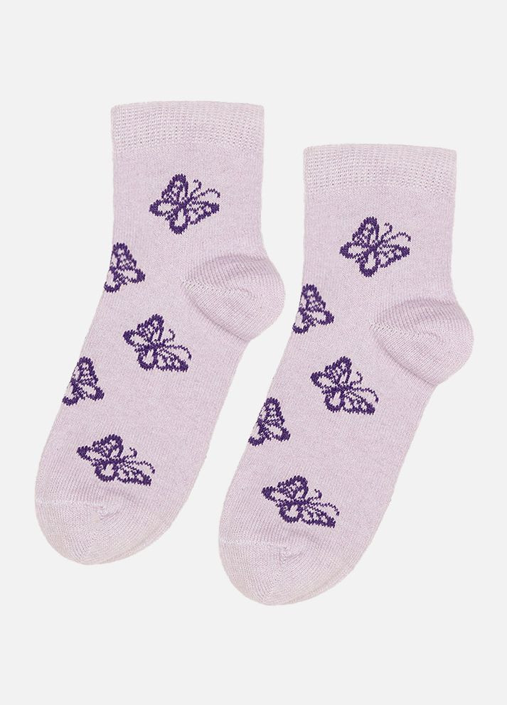 Шкарпетки для дівчинки колір бузковий ЦБ-00228510 Шкарпеткофф (261241640)