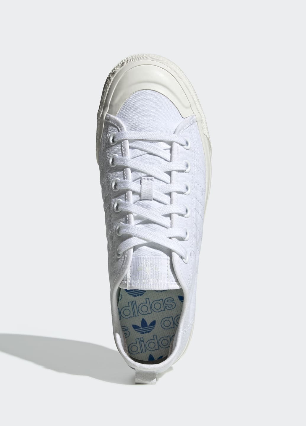 Белые всесезонные кеды nizza rf adidas