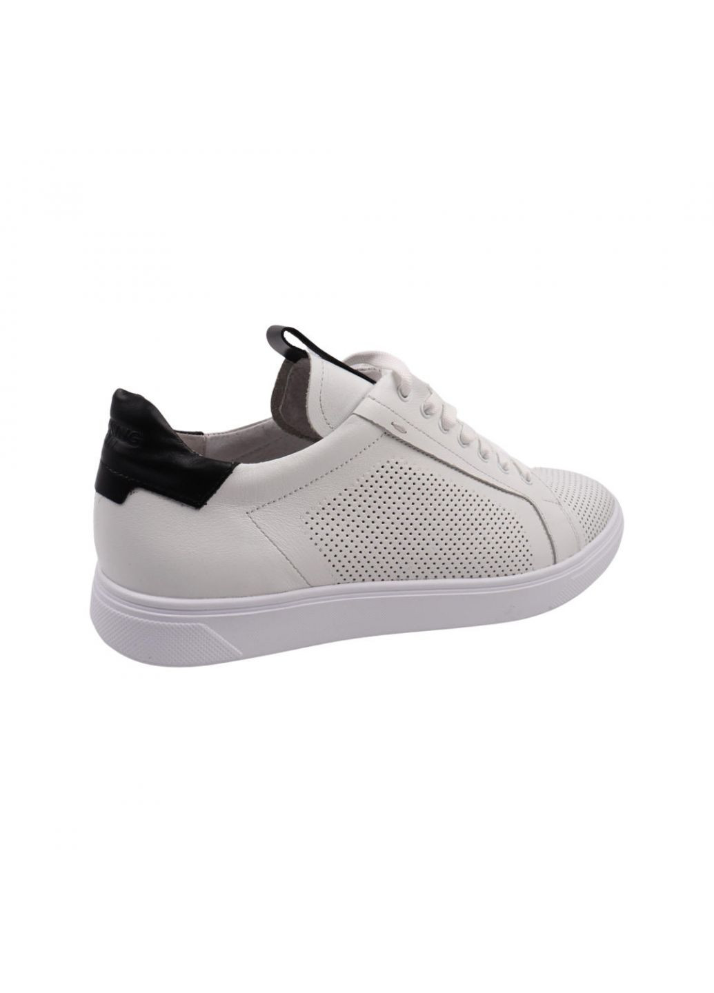 Білі кеди чоловічі білі натуральна шкіра Maxus Shoes 98-22LTCP