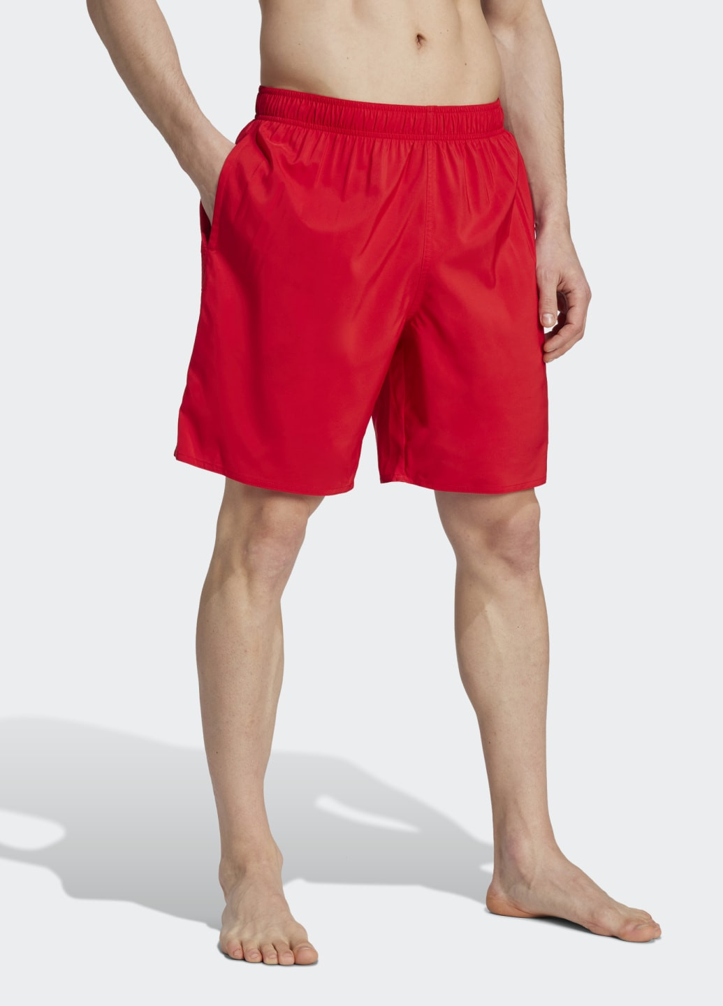 Мужские красные спортивные плавательные шорты solid clx classic-length adidas