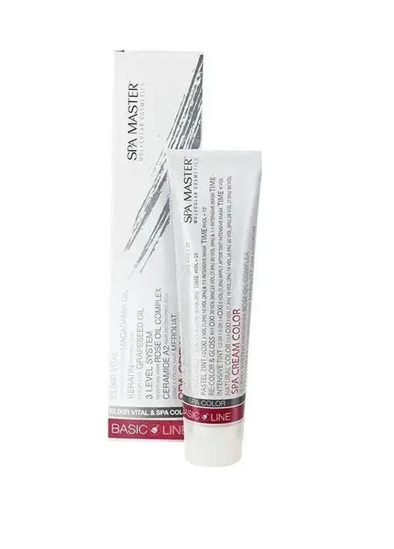 Крем-краска для волос 6/1A Темный пепельный блонд 100 мл Spa Master (262006903)