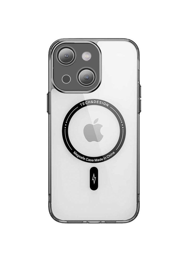 Чехол TPU+PC с цветными металлическими кнопками и MagSafe на Apple iPhone 14 (6.1") Epik (262449863)