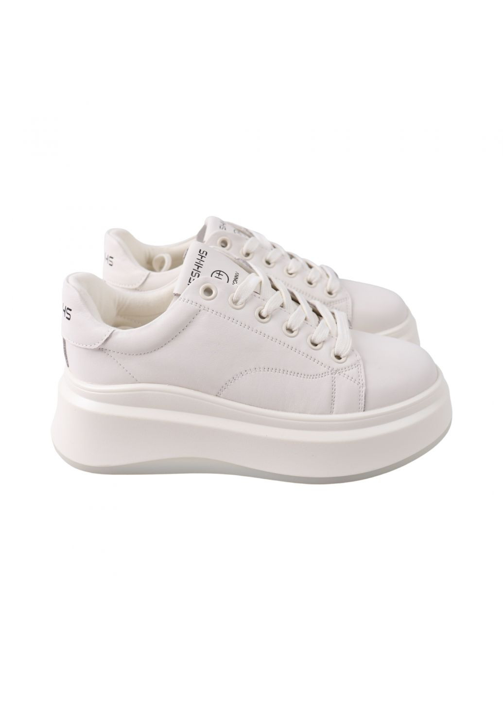 Білі кеди жіночі молочні натуральна шкіра FARINNI 506-23DTS