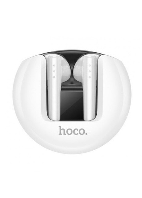 Бездротові навушники (TWS, Bluetooth 5.3, LED дисплей, зарядний чохол) - Білий Hoco ew32 gentle (257628838)