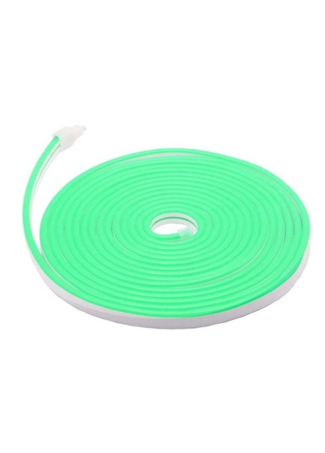 Неоновая гибкая лента Neon Flex 0764 силиконовая герметичная 12V-220V, 5 м Зеленый Led (268548087)